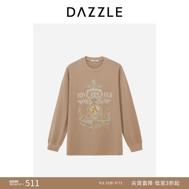 DAZZLE长袖休闲重工刺绣地素图片