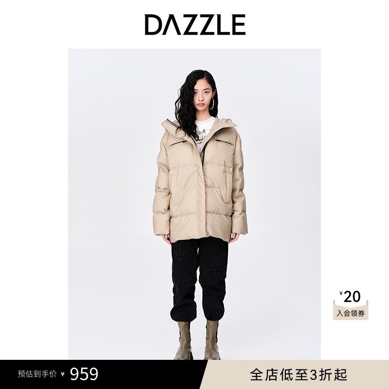 100-聚酯	中长款	连帽设计
