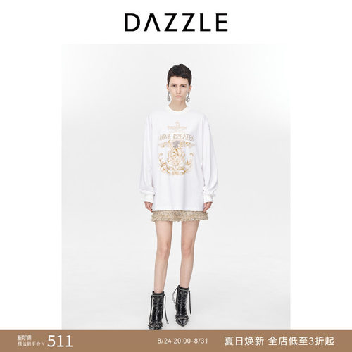 DAZZLE长袖常规印花地素
