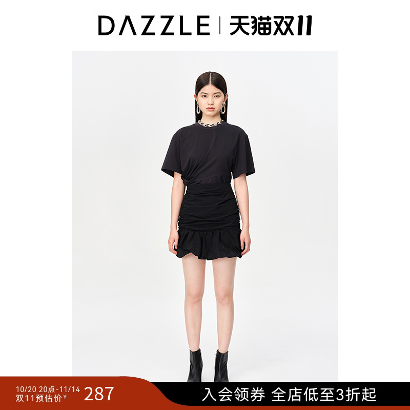 褶皱设计	法式风格	显瘦裙型