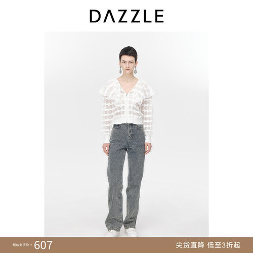 DAZZLE地素针织开衫春秋