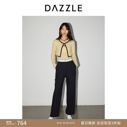 DAZZLE地素阔腿西装长裤