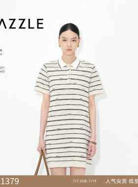 DAZZLE 地素奥莱毛衫连衣裙2025年夏季短袖连衣裙