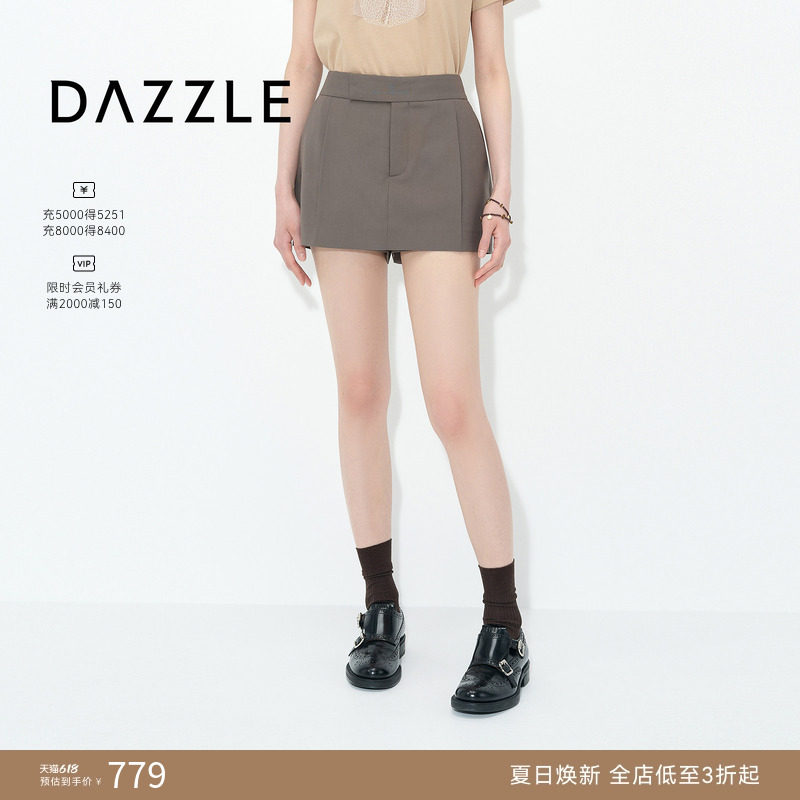 DAZZLE地素奥莱 OL短裤25夏西装短裤