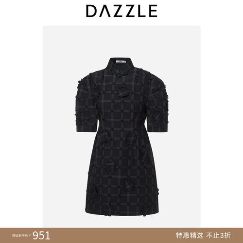 DAZZLE地素新中式改良旗袍