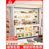 厨房置物架多功能新款 家用微波炉架子落地多层客厅餐边柜子储物柜