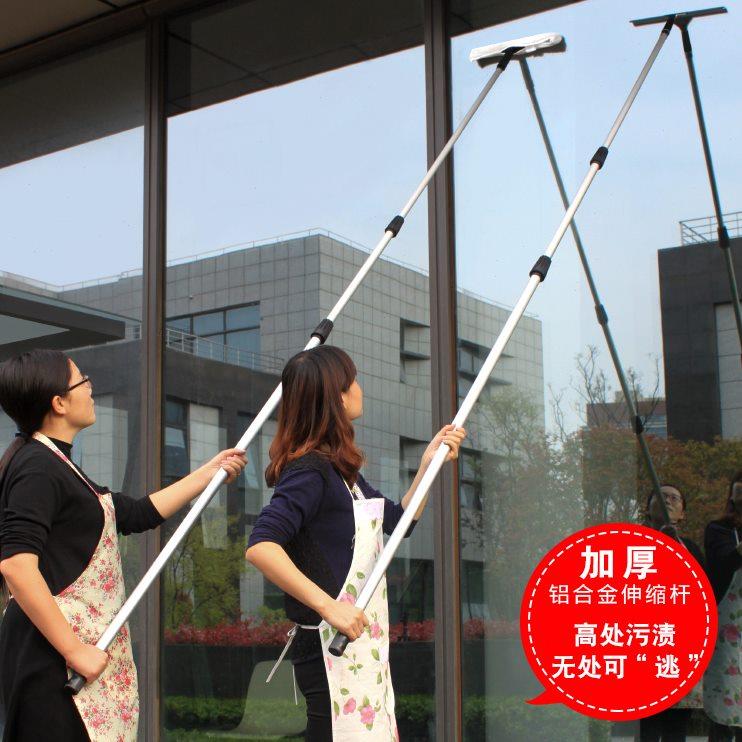 擦玻璃神器家用加长伸缩杆清洁刮水工具高层户外抹窗洗刷家政专用