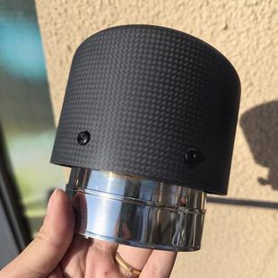 定制汽车专用排气管尾喉哑光碳纤维装饰尾口汽车用品配件烟囱