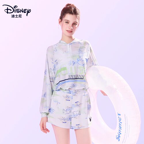 迪士尼泳衣女2026海边度假三件套