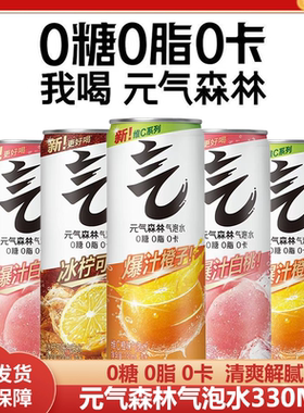 元气森林气泡水330ml*24罐整箱