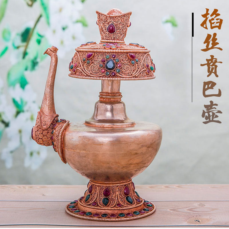 Nepal Pure copper Filigree manual Net bottle make offerings to Buddha gemstone trumpetin the Home accessories , Creative Jewelry , Other  category - from Buy2taobao.com to provide professional Taobao agent buy service