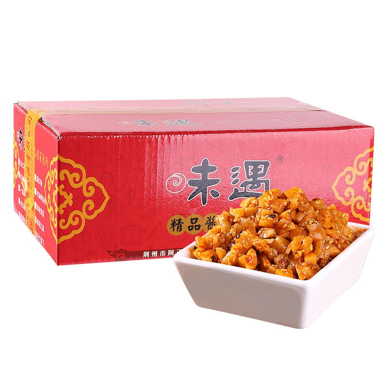 味遇麻辣蘿卜丁五香塊顆粒整箱十斤醬菜咸菜小咸菜下飯菜零食脆