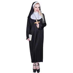 厂家现货Halloween职业角色扮演服装万圣节宗教修女传道士cos服装