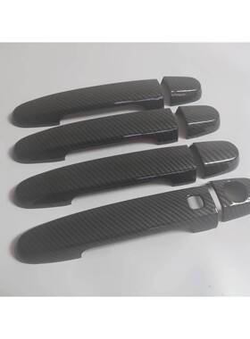 适用于02-21款丰田PROBOX SUCCEED拉手碳纤门外把手亮黑门碗装饰