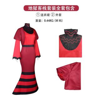 漫研社地狱客栈cos服Rosie恶魔罗茜长裙cosplay服装 万圣节表演服