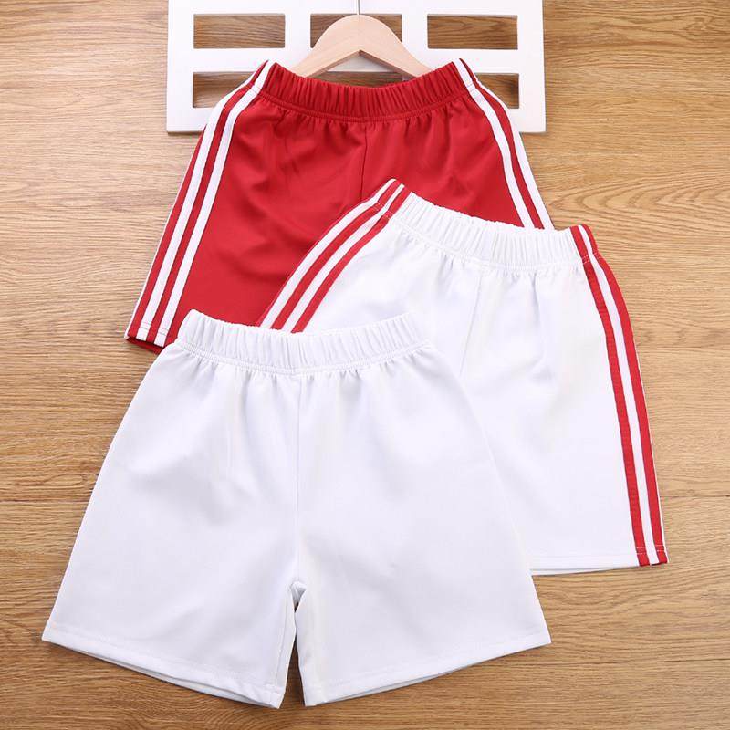 儿童白色短裤夏季男童女童装运动休闲 五分裤子中大童学生校服班
