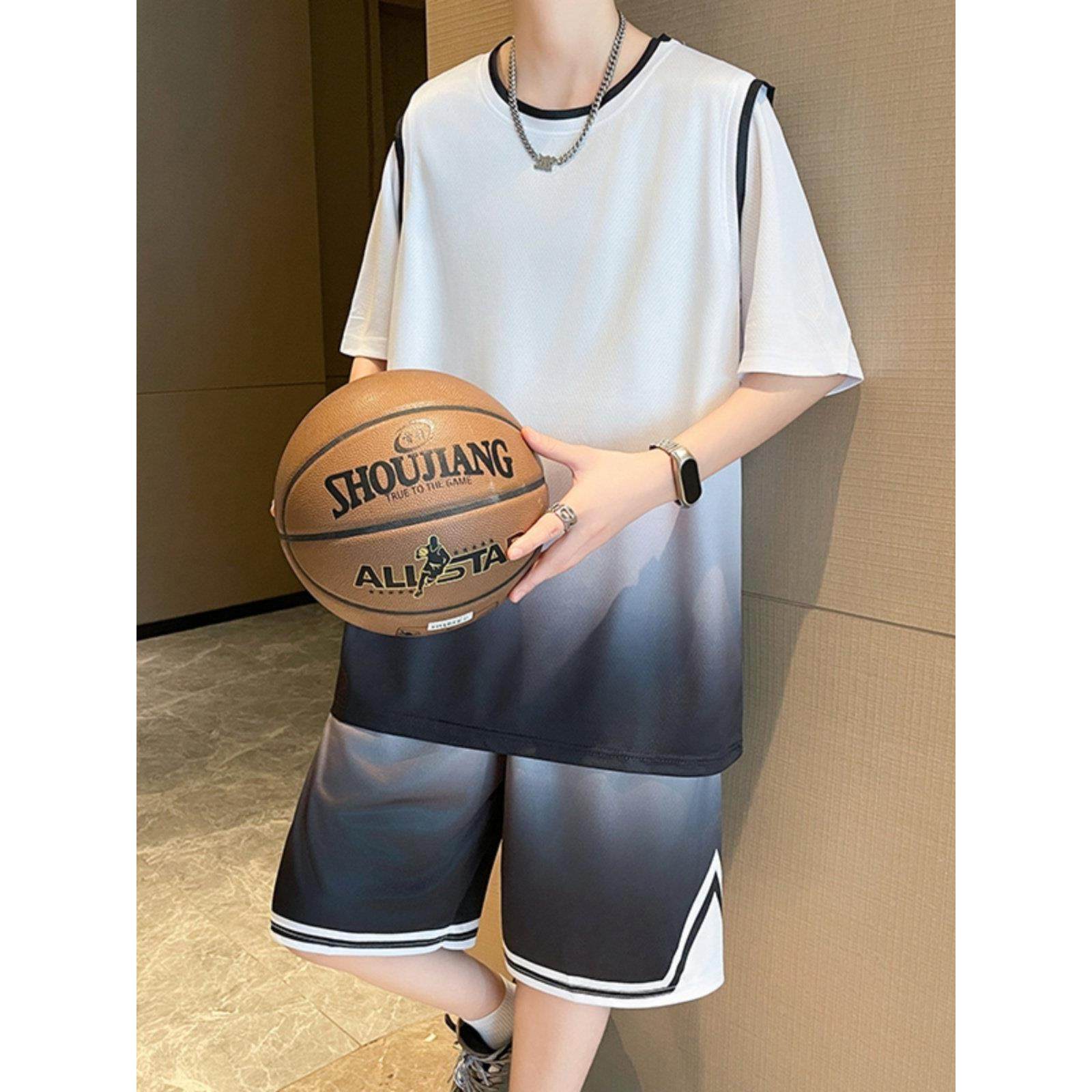 夏季冰丝短袖t恤运动短裤套装男孩12-15岁青少年学生大童篮球衣服,男装,休闲运动套装,淘宝优惠券,粉丝福利购,淘宝优惠卷