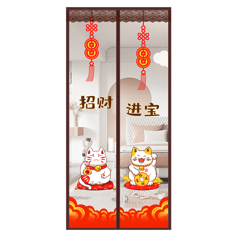 防蚊门帘磁性纱窗夏季家用