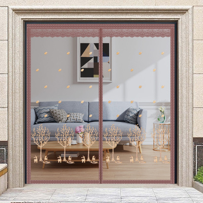 防蚊门帘2025新款大门专用金刚网纱门纱窗磁吸条强力自粘防蝇门帘