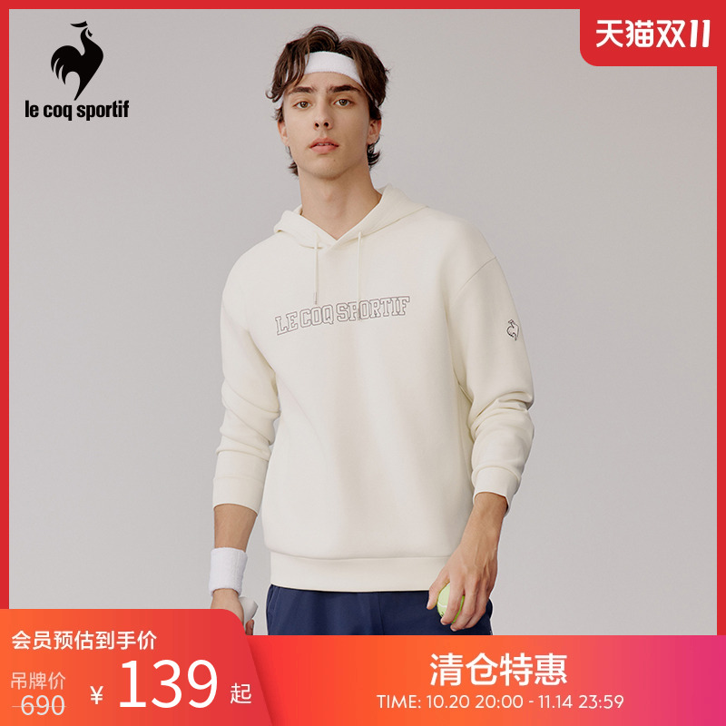 乐卡克法国公鸡秋冬男女连帽卫衣