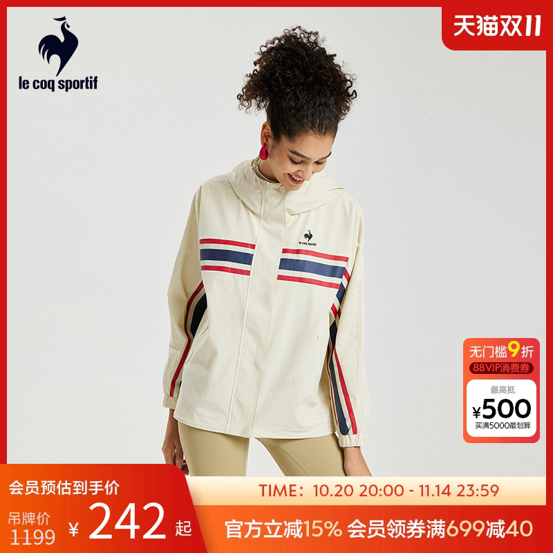 乐卡克法国公鸡女款梭织外套