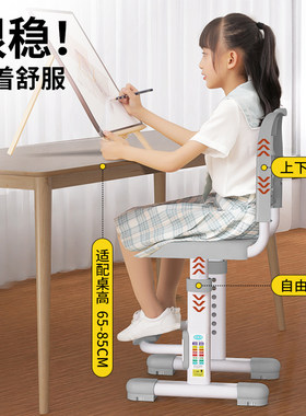 益威儿童学习椅子书桌凳子家用写字作业学校专用可升降小学生座椅