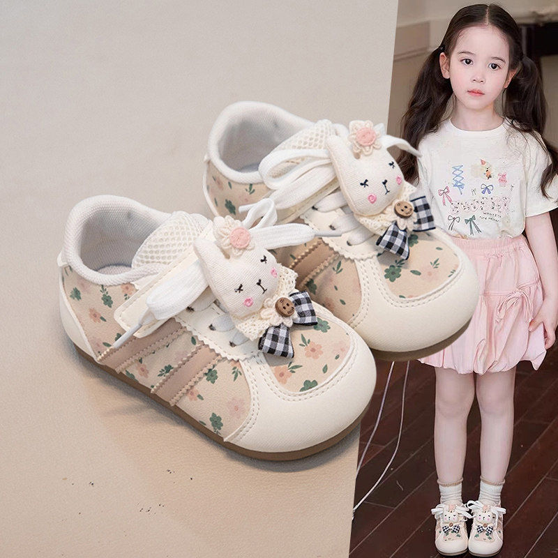 女童休闲学院风运动鞋透气百搭德训鞋2026春秋新款可爱卡通跑步鞋,童鞋/婴儿鞋/亲子鞋,运动鞋,淘宝优惠券,粉丝福利购,淘宝优惠卷