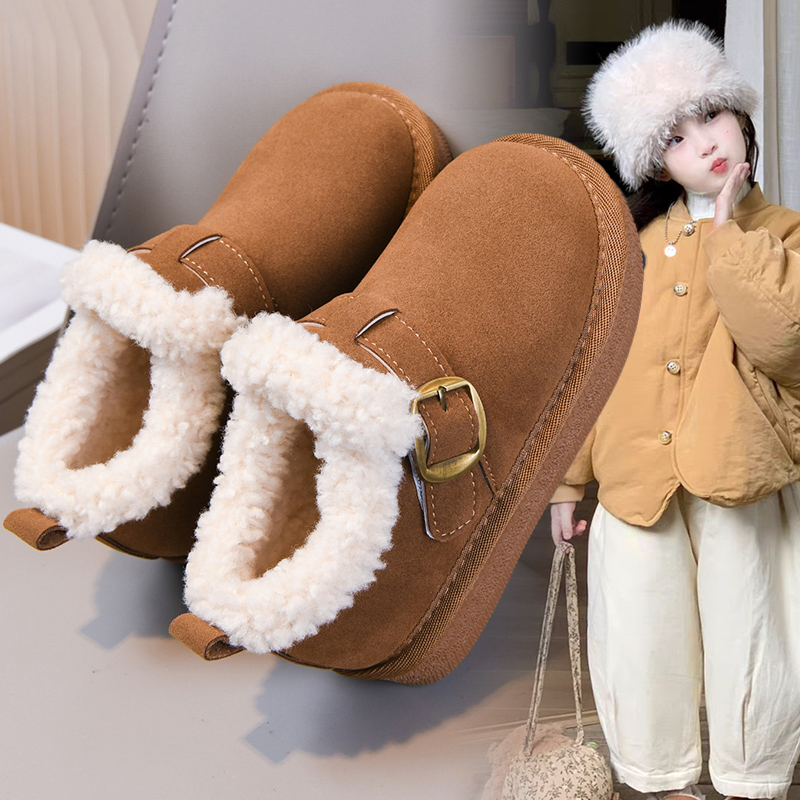 2025年加绒保暖毛绒软底时尚棉鞋