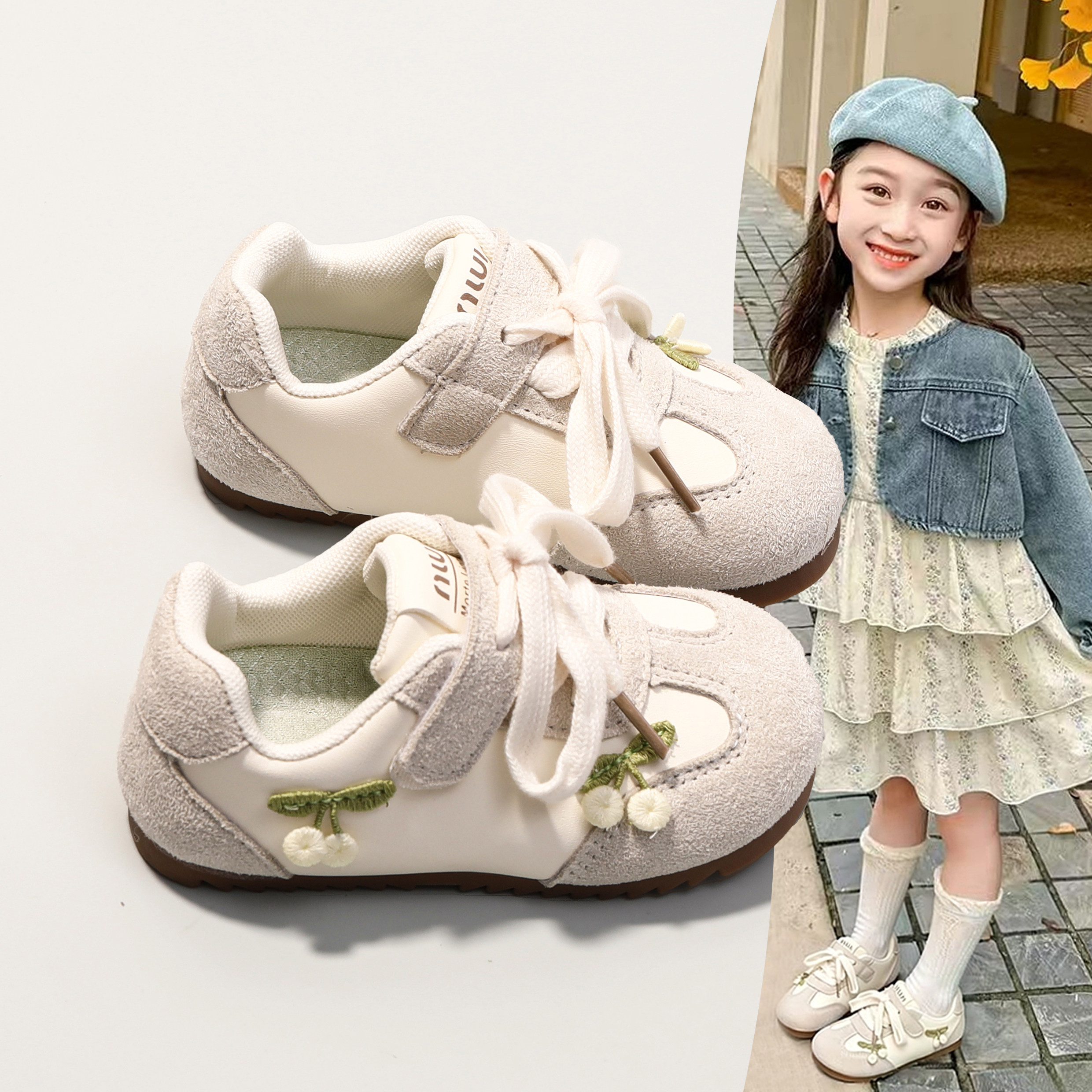 儿童运动鞋女童软底韩版休闲鞋子2025春秋季新款小女孩魔术贴鞋子,童鞋/婴儿鞋/亲子鞋,运动鞋,淘宝优惠券,粉丝福利购,淘宝优惠卷