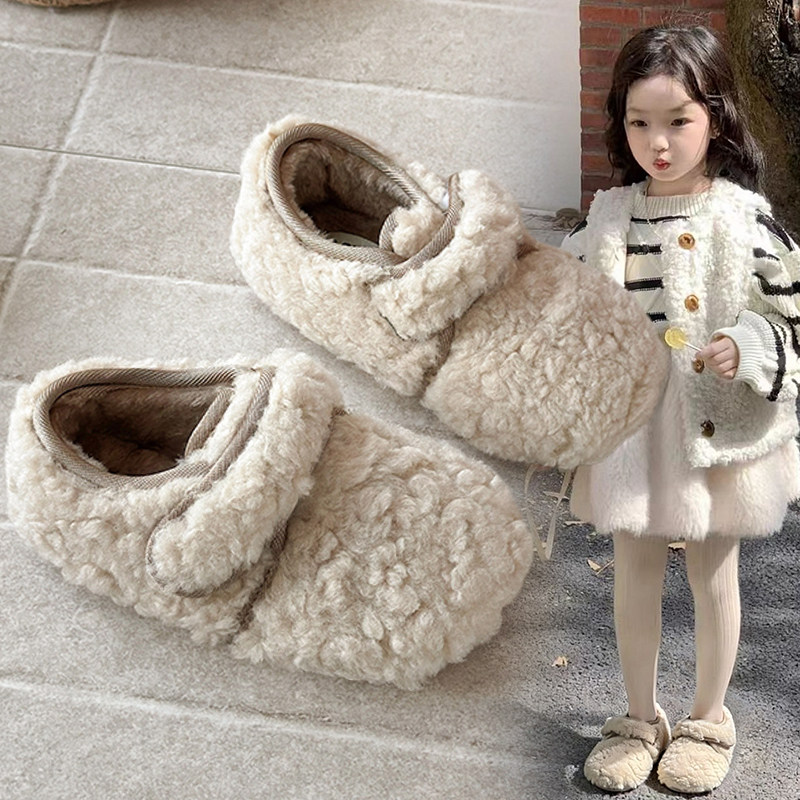 2025新款冬季女童加绒毛毛鞋儿童棉鞋保暖公主鞋宝宝软底豆豆鞋子,童鞋/婴儿鞋/亲子鞋,棉鞋,淘宝优惠券,粉丝福利购,淘宝优惠卷