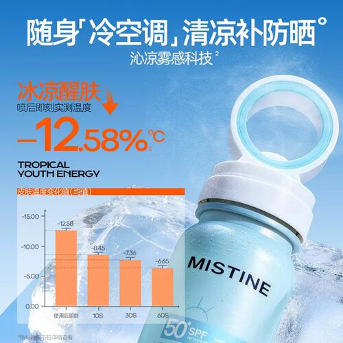 Mistine蜜丝婷防晒喷雾小凉喷蜜思婷学生党军训专用高中生女男生