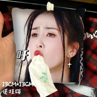 白鹿抽纸袋包挂件双面物料粉丝应援抽象搞怪便携搞笑朋友礼物抽纸