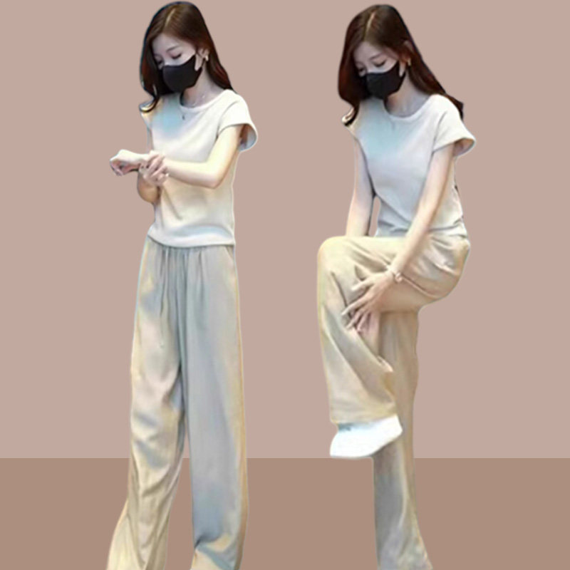 2026网红宽松显瘦洋气短裤两件套潮流运动套装女夏装新款3528
