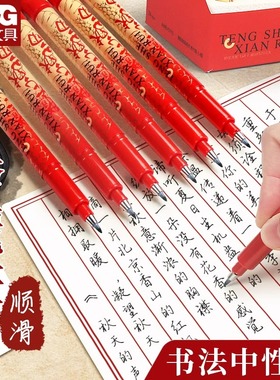 晨光秀气笔腾蛇献瑞小楷练字笔硬笔书法专用笔软笔练字专用笔请帖签字笔软头笔秀丽笔勾线美术专用AWBY0115