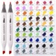 晨光马克笔单支自选学生用双头酒精油性海军蓝黑红绿橙黄皮肤色手绘动漫80色单色POP海报幼儿园用文君用品