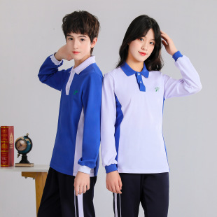 深圳市中学校服夏季纯棉短袖秋长初中男生女生上衣外套高中生长裤