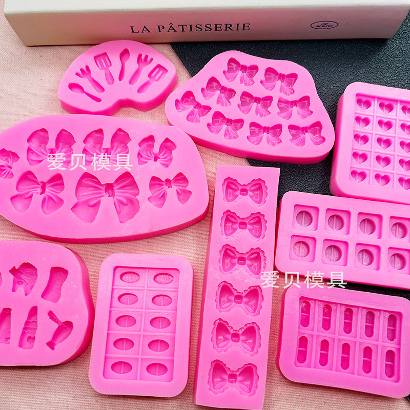 硅胶模具圆形爱心胶囊模具