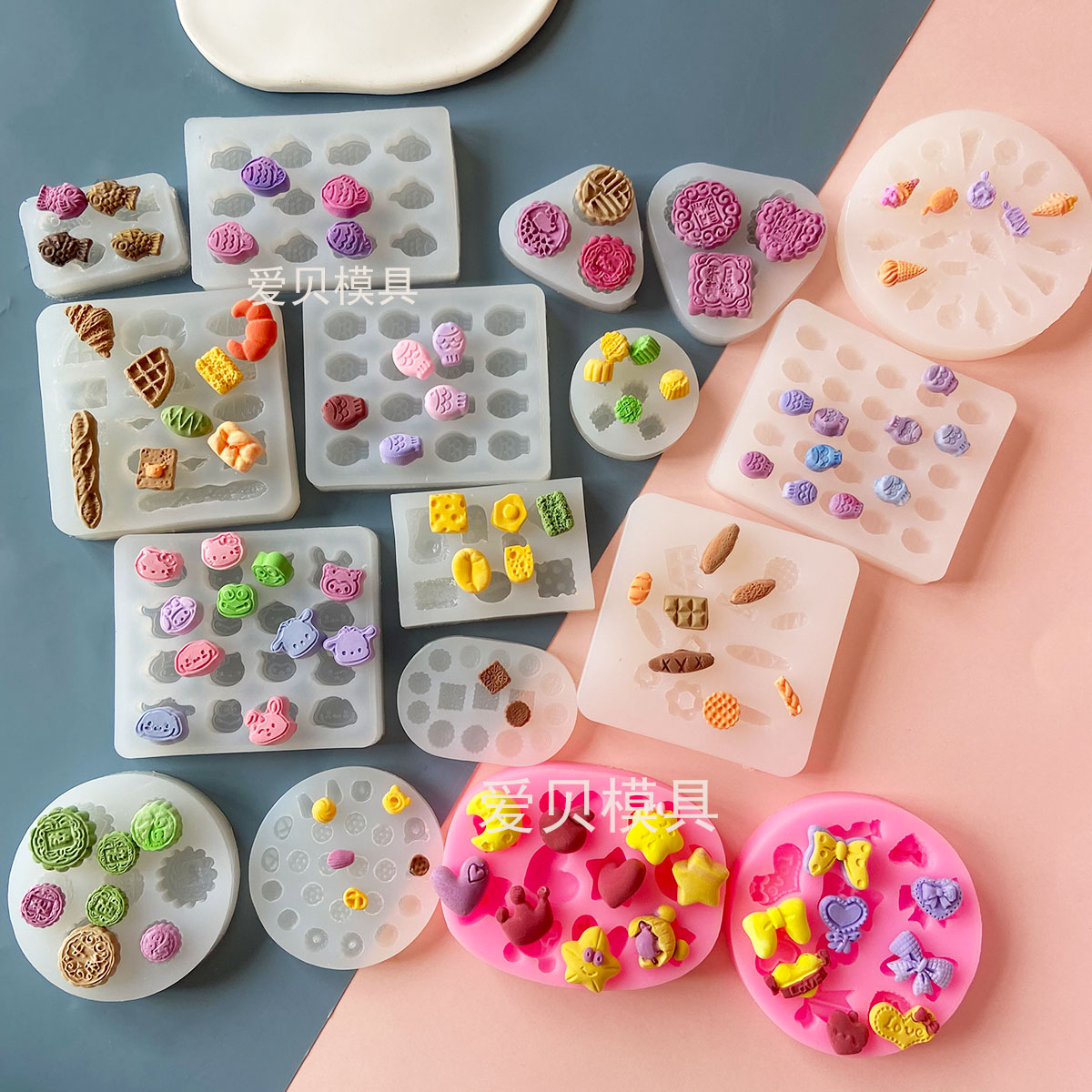 硅胶模具迷你稠鱼面包