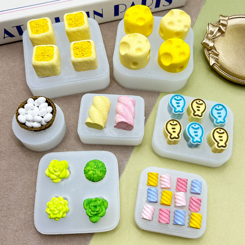 仿真迷你西多士奶酪多肉捏捏乐