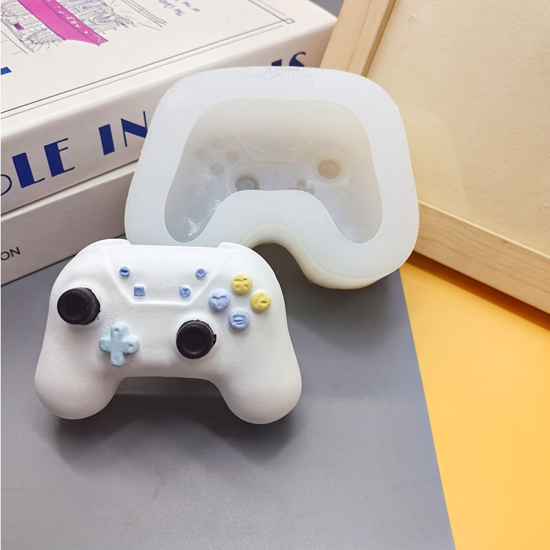 立体游戏手柄捏捏硅胶模具 慕斯蛋糕甜品模具diy石膏皂模手工模具