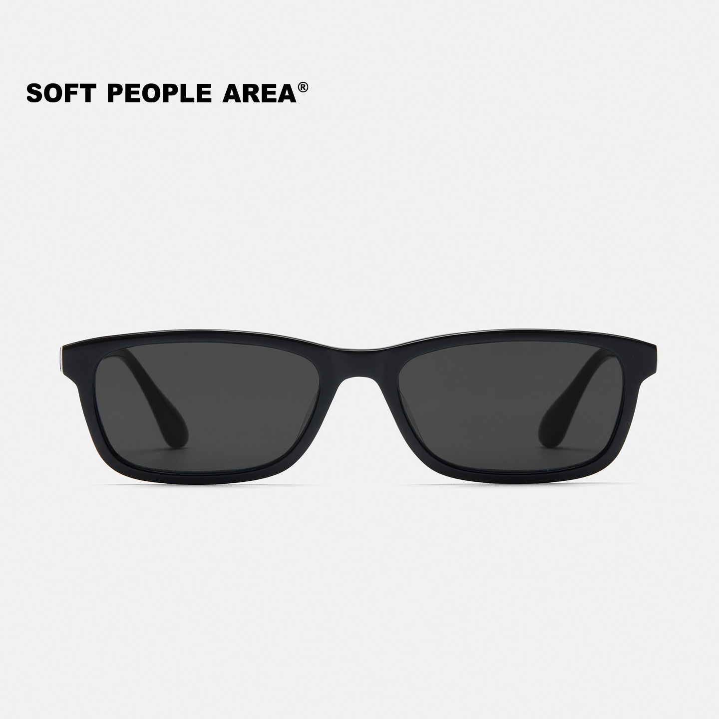 SOFT PEOPLE AREA-SYSTEM(墨镜)长方形框眼镜板材镜架太阳镜素颜