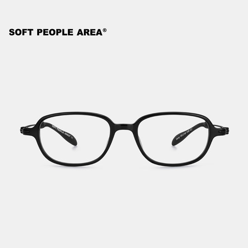 SOFT PEOPLE AREA-SONY(光学)方圆框小框眼镜板材镜框细镜腿素颜