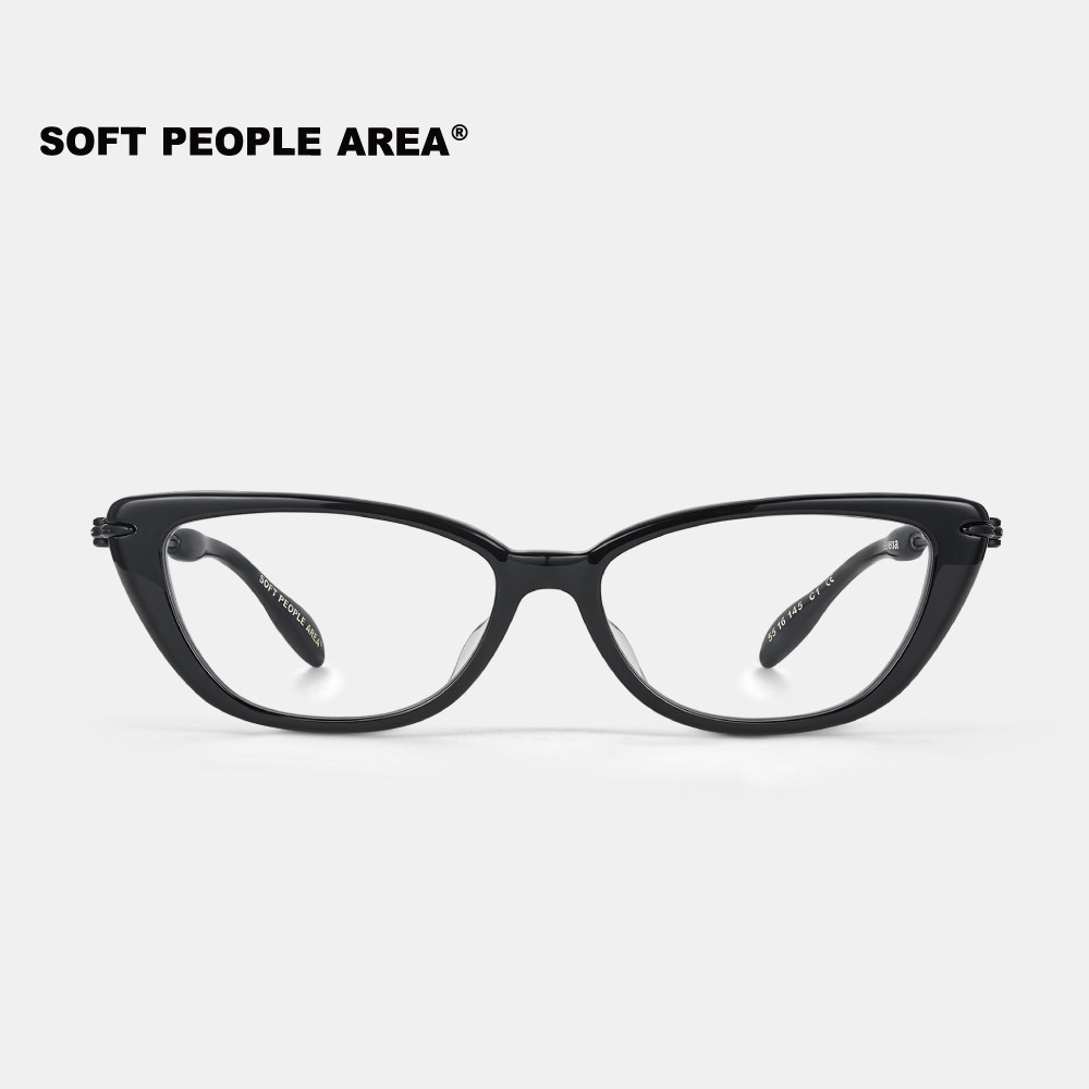 SOFT PEOPLE AREA-SERENA(光学)猫眼板材眼镜细镜腿镜框通勤素颜