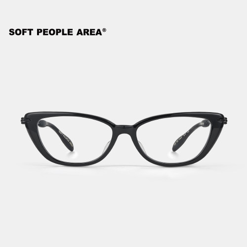 SOFT PEOPLE AREA-SERENA(光学)猫眼板材眼镜细镜腿镜框通勤素颜