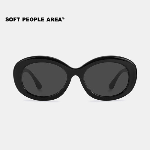 SOFT PEOPLE AREA-ROUND(墨镜)椭圆框眼镜太阳镜板材素颜防紫外线