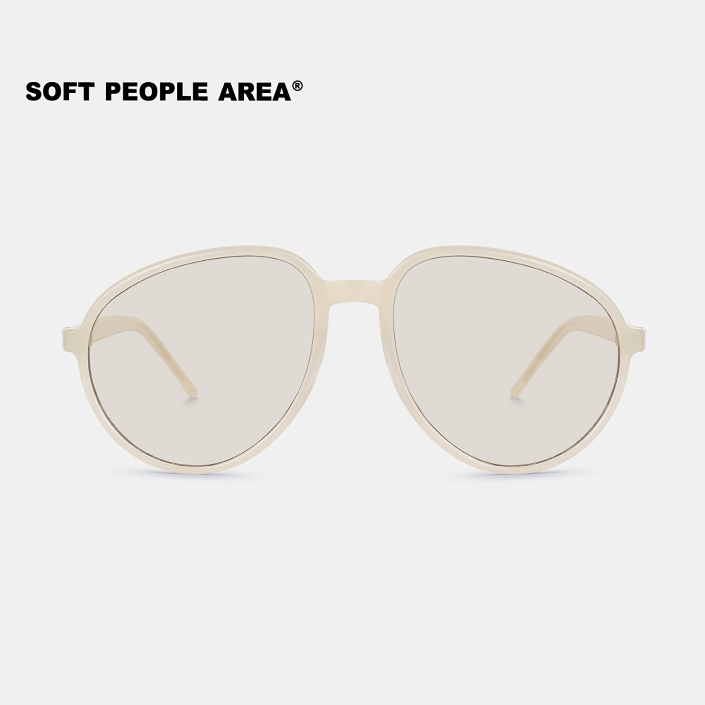 SOFT PEOPLE AREA-BEN(墨镜)复古飞行员大框眼镜太阳镜板材素颜