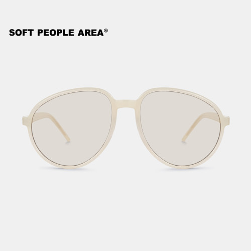 SOFT PEOPLE AREA-BEN(墨镜)复古飞行员大框眼镜太阳镜板材素颜