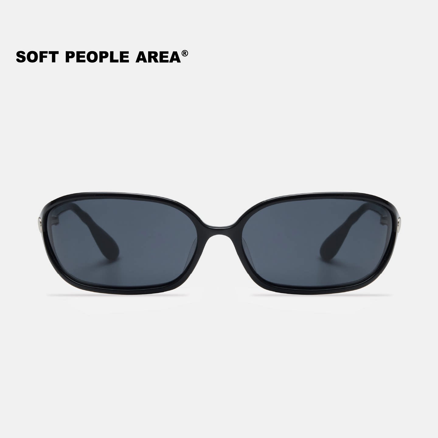 SOFT PEOPLE AREA-COR(墨镜)弧面椭圆方框眼镜太阳镜复古板材素颜