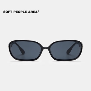 SOFT PEOPLE AREA-COR（墨镜）椭圆方框弧面复古板材太阳镜墨镜