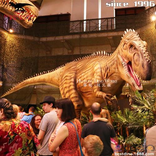 室内商场游乐园恐龙乐园设计制作展览仿真鲨齿龙模型